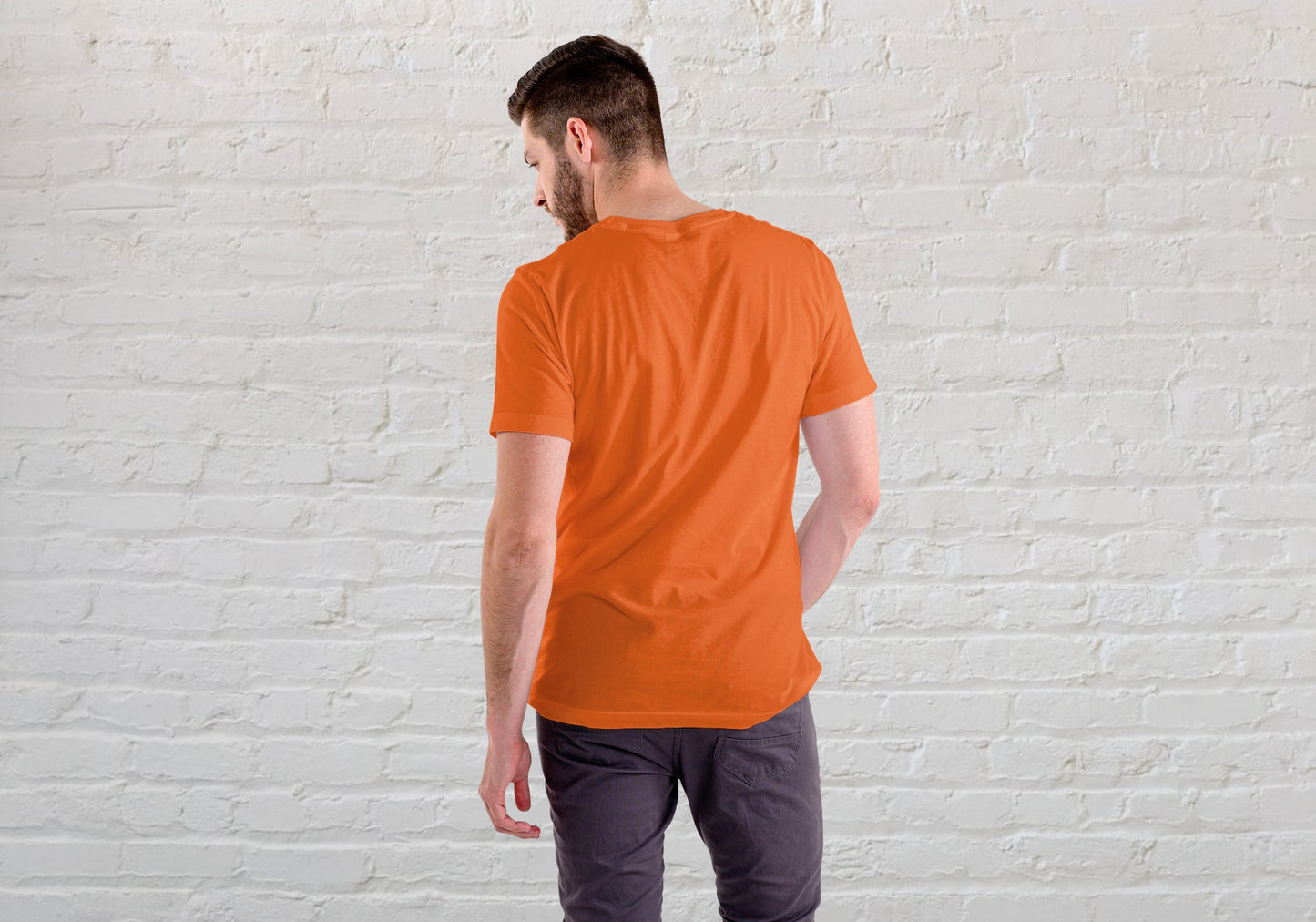 Good Vibes Orange Regular Fit Men’s T-Shirt