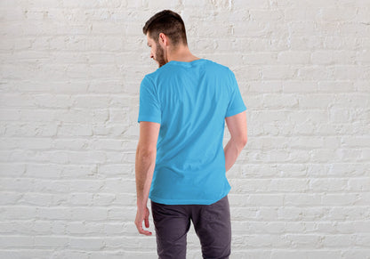 Couch Potato Sky Blue Regular Fit Men’s T-Shirt