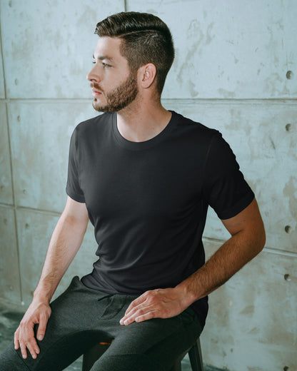 Focus Black Regular Fit Men’s T-Shirt