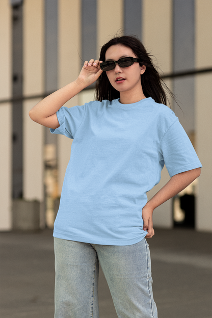 Baby Blue Oversized Fit Unisex T-Shirt