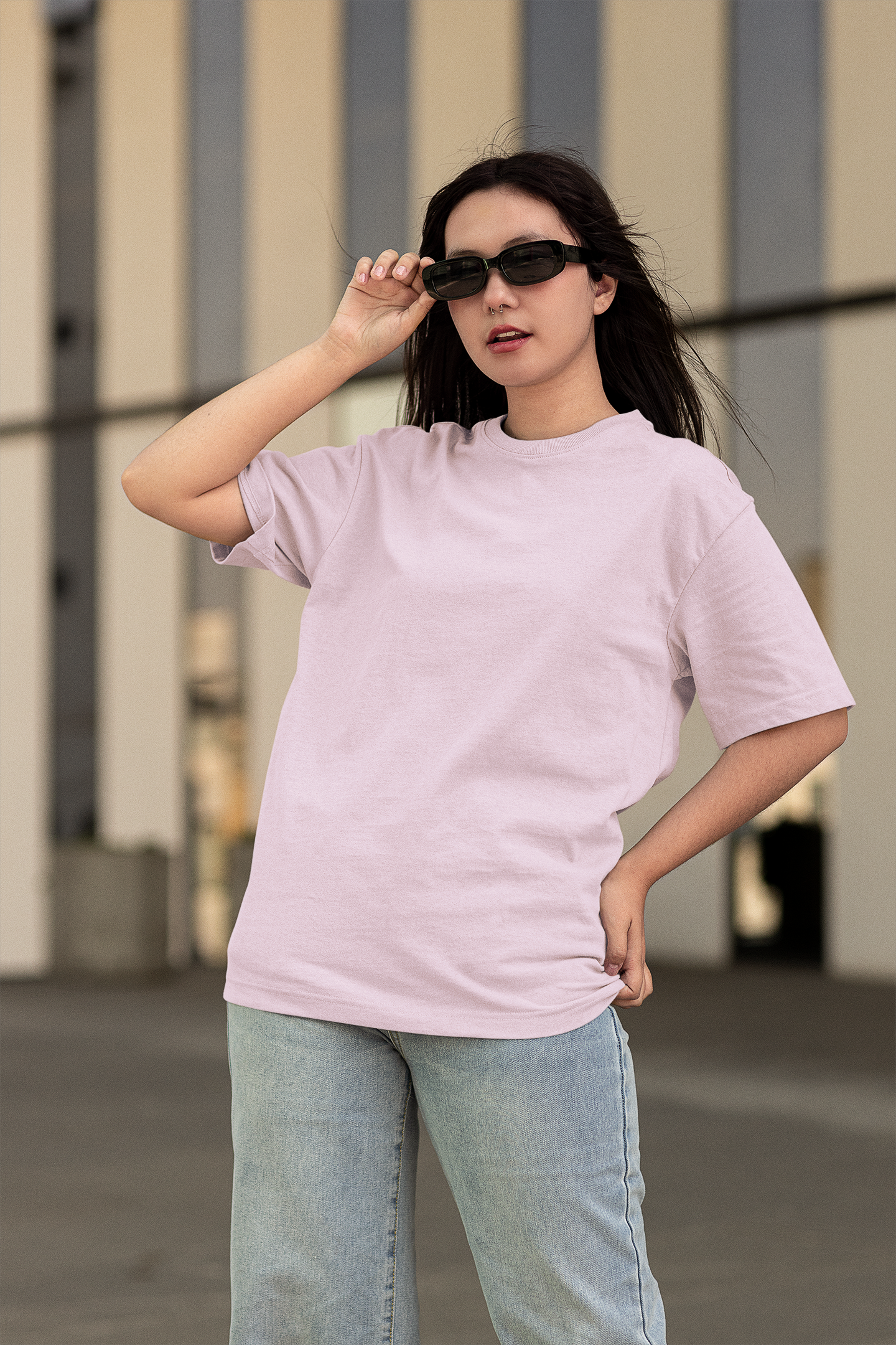 Baby Pink Oversized Fit Unisex T-Shirt