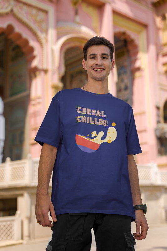 Cereal Chiller Royal Blue Oversized Fit Unisex T-Shirt