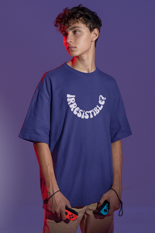 Irresistible Royal Blue Oversized Fit Unisex T-Shirt