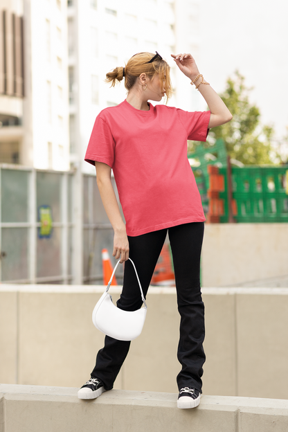 Pink Oversized Fit Unisex T-Shirt