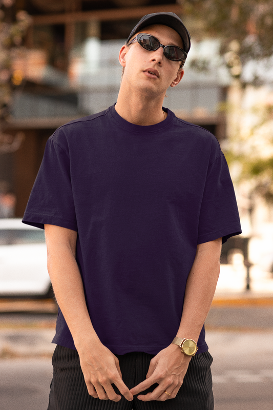 Purple Oversized Fit Unisex T-Shirt