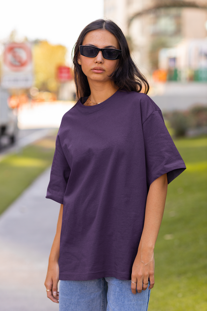 Purple Oversized Fit Unisex T-Shirt