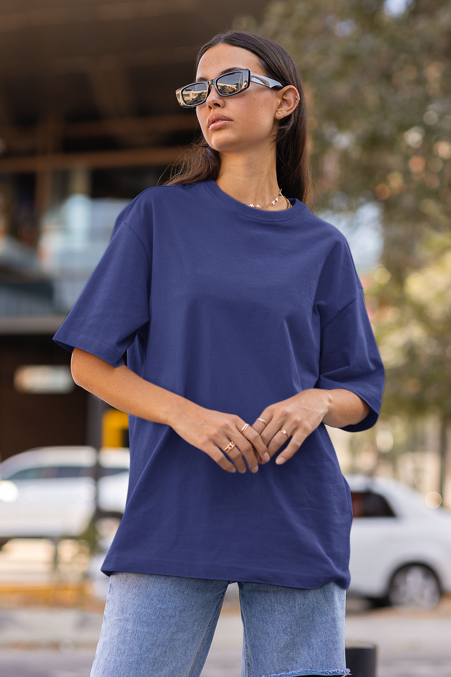 Royal Blue Oversized Fit Unisex T-Shirt