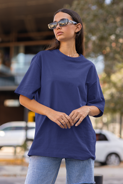 Royal Blue Oversized Fit Unisex T-Shirt