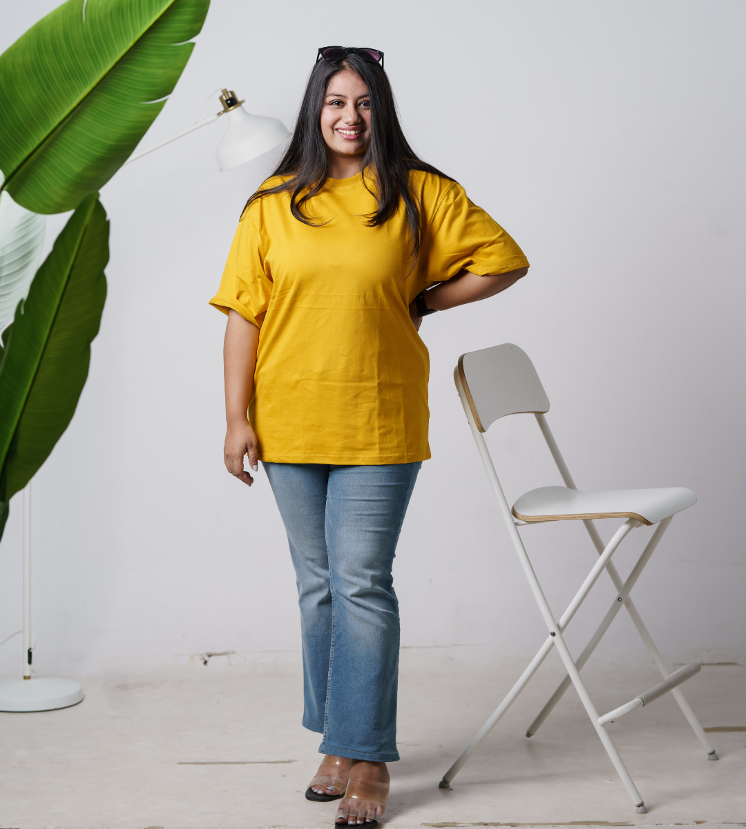 Mustard Yellow Oversized Fit Unisex T-Shirt