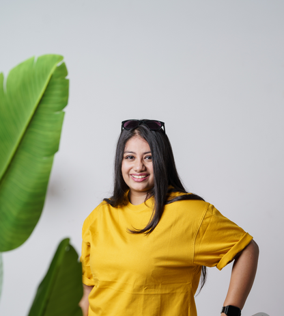 Mustard Yellow Oversized Fit Unisex T-Shirt