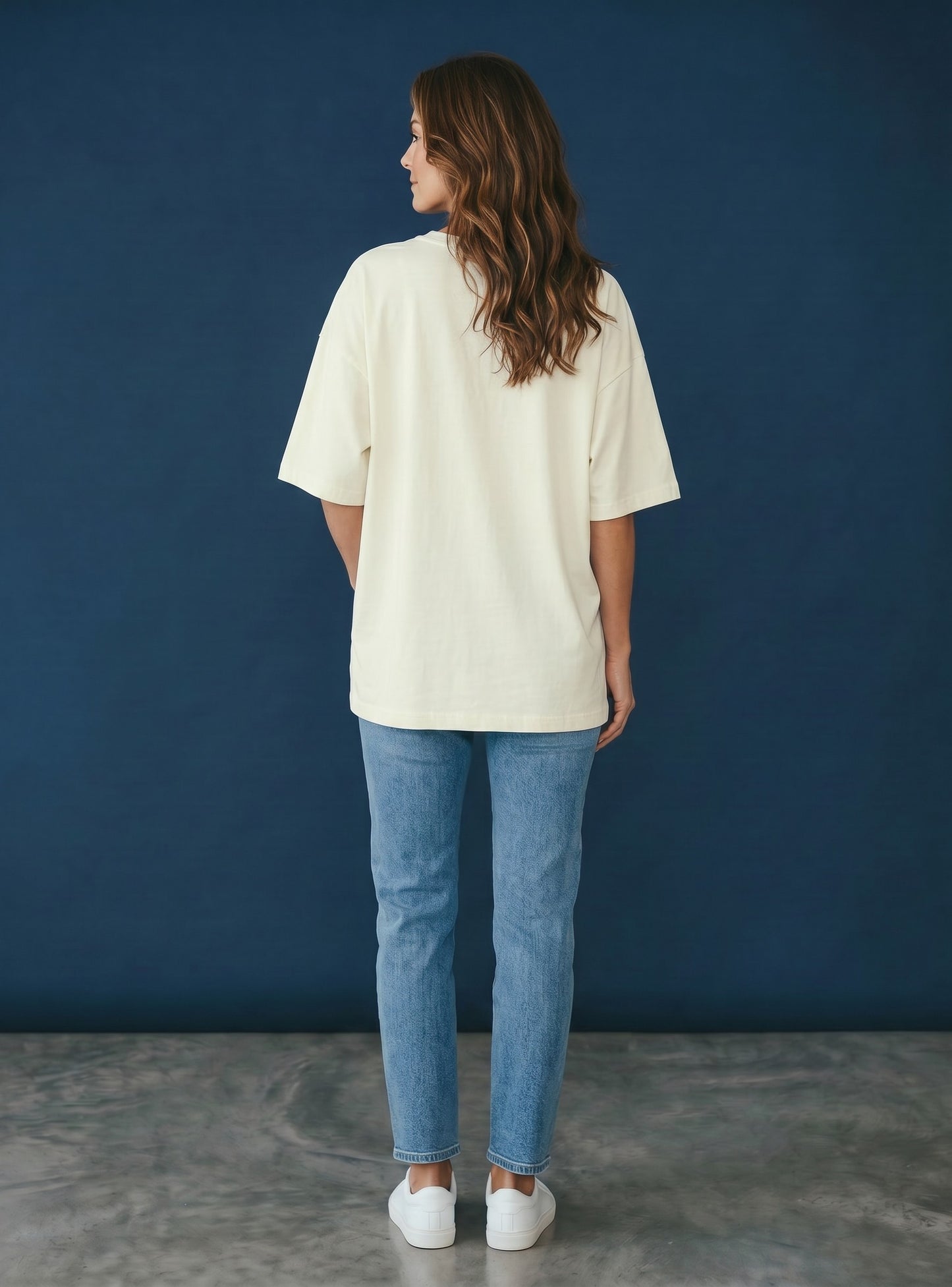One More Episode Please Off White Oversized Fit Unisex T-Shirt