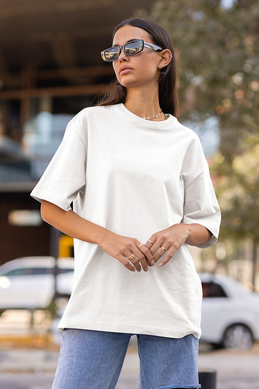 White Oversized Fit Unisex T-Shirt