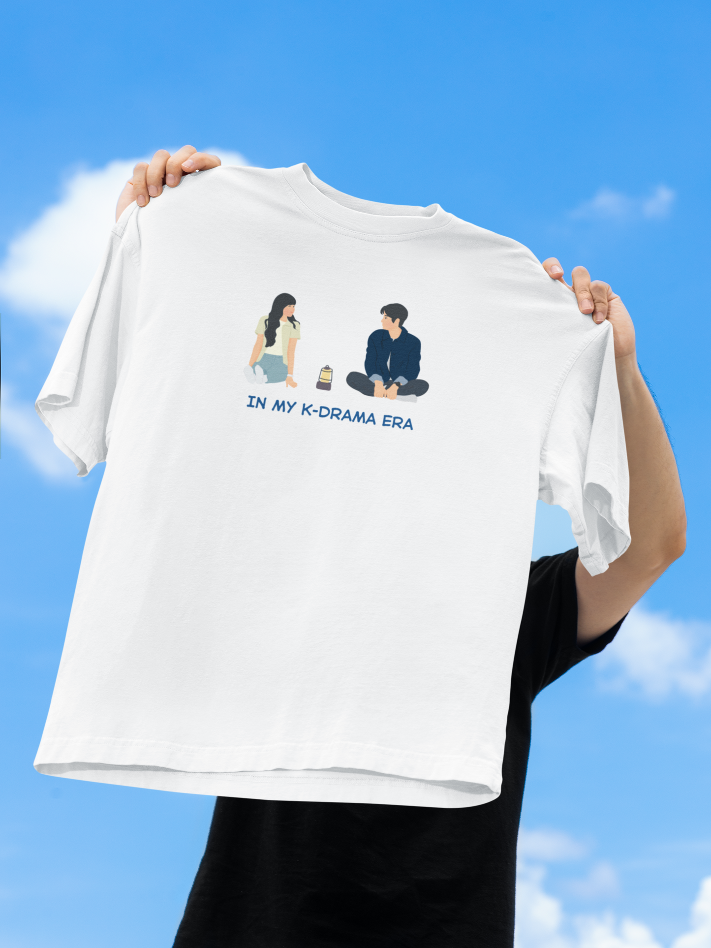 In my K-drama Era White Oversized Fit Unisex T-Shirt