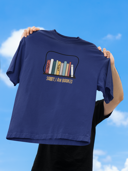 Sorry, I am booked Royal Blue Oversized Fit Unisex T-Shirt