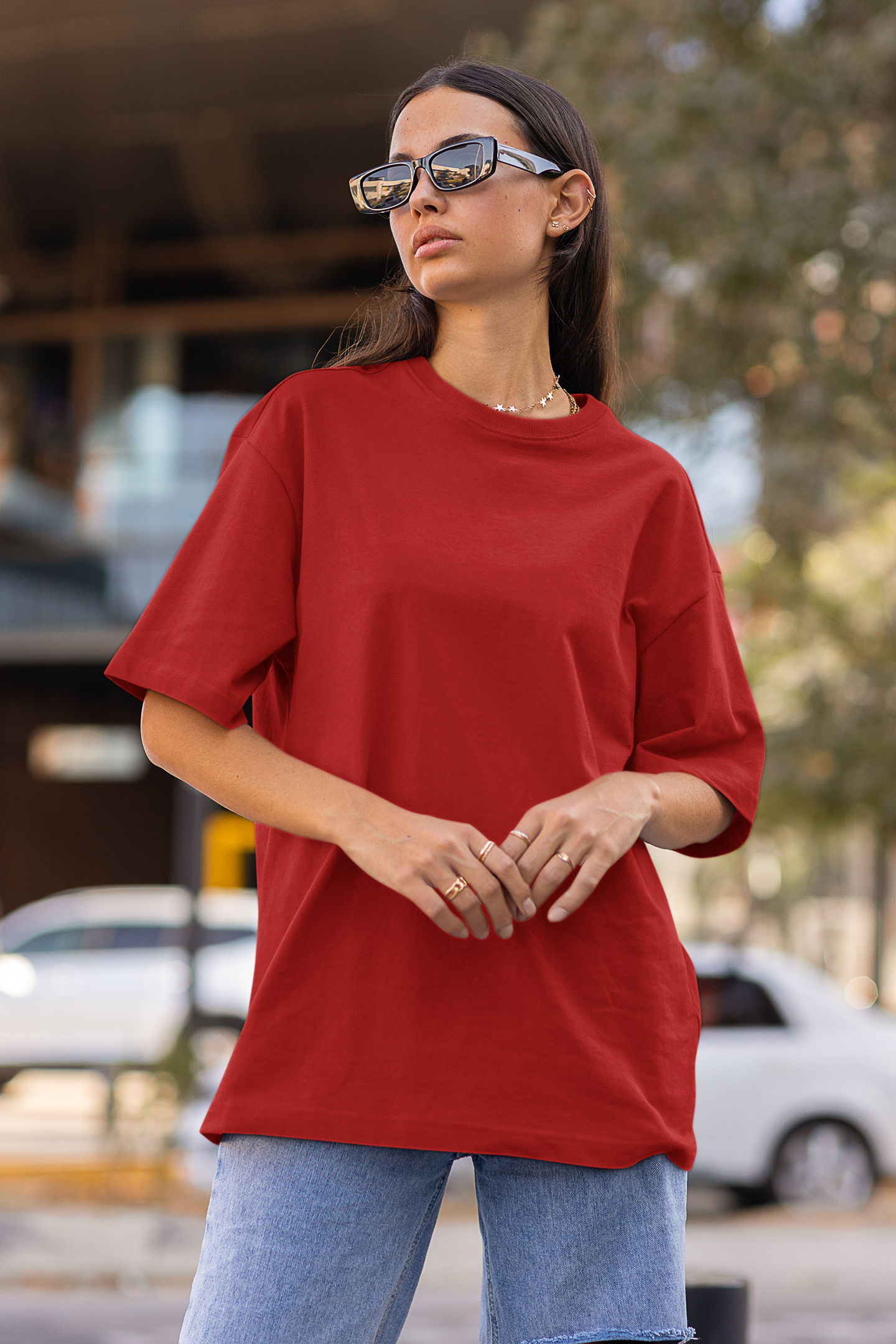 Red Oversized Fit Unisex T-Shirt