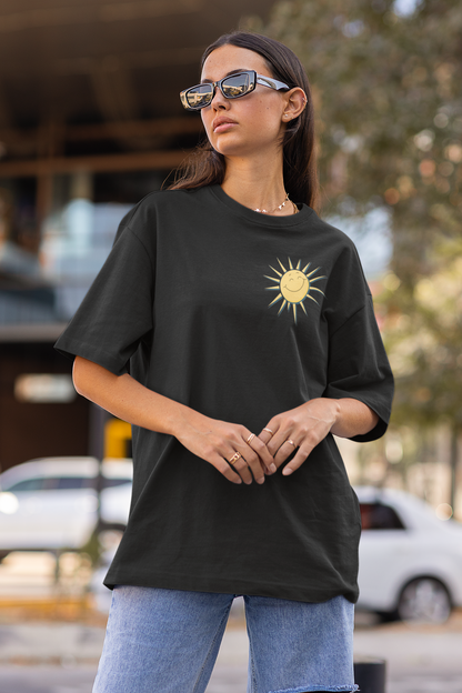 Take it All In Black Oversized Fit Unisex T-Shirt
