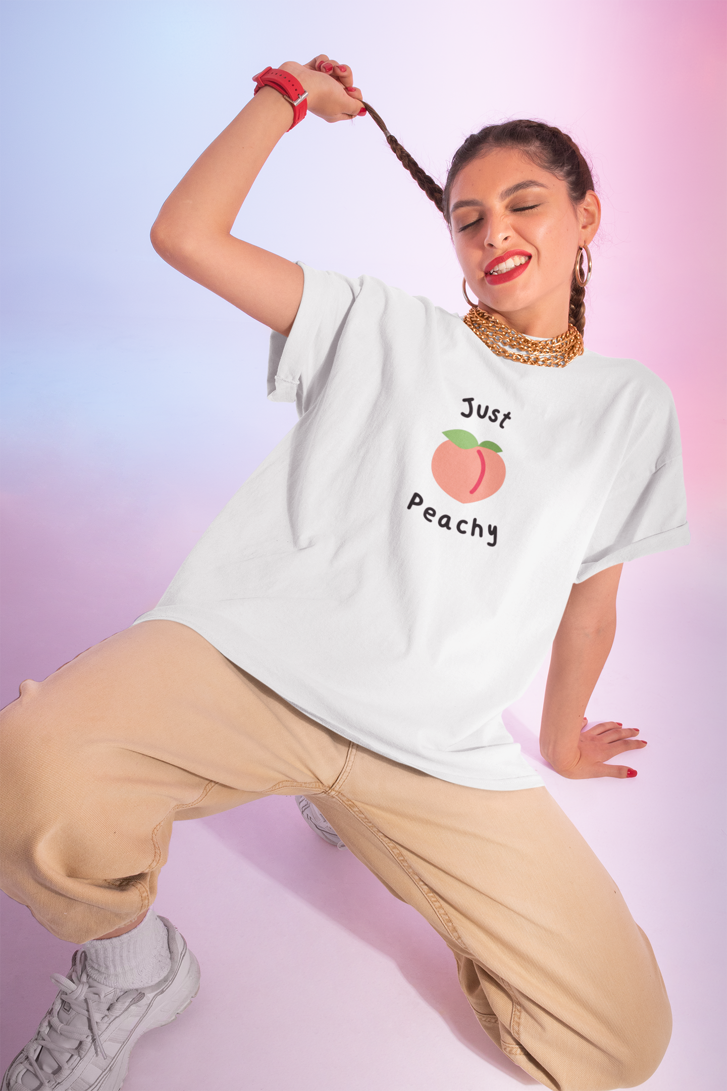 Just Peachy Oversized T-Shirt