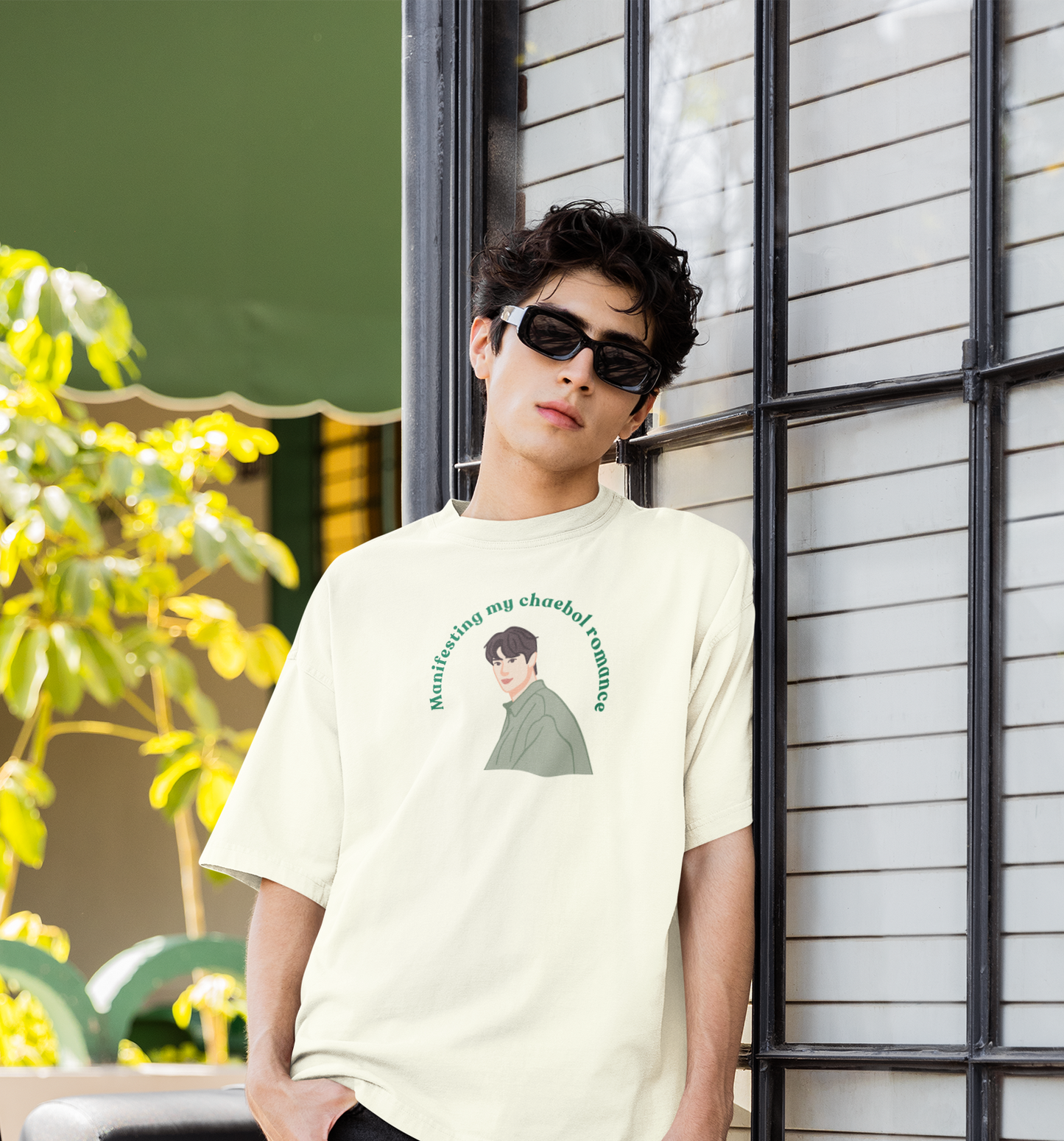 Manifesting my Chaebol Romance Off White Oversized Fit Unisex T-Shirt