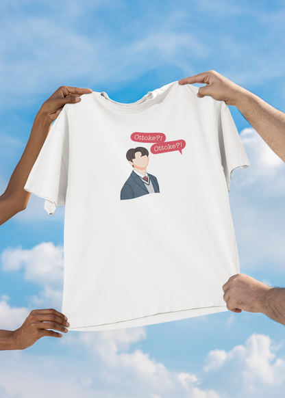 Ottoke Ottoke Off White Oversized Fit Unisex T-Shirt