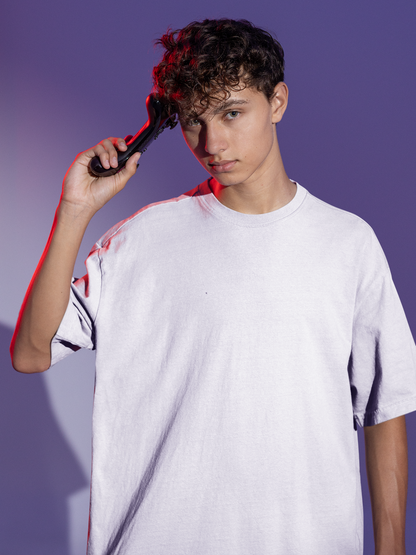 Breathe Easy White Oversized Fit Unisex T-Shirt