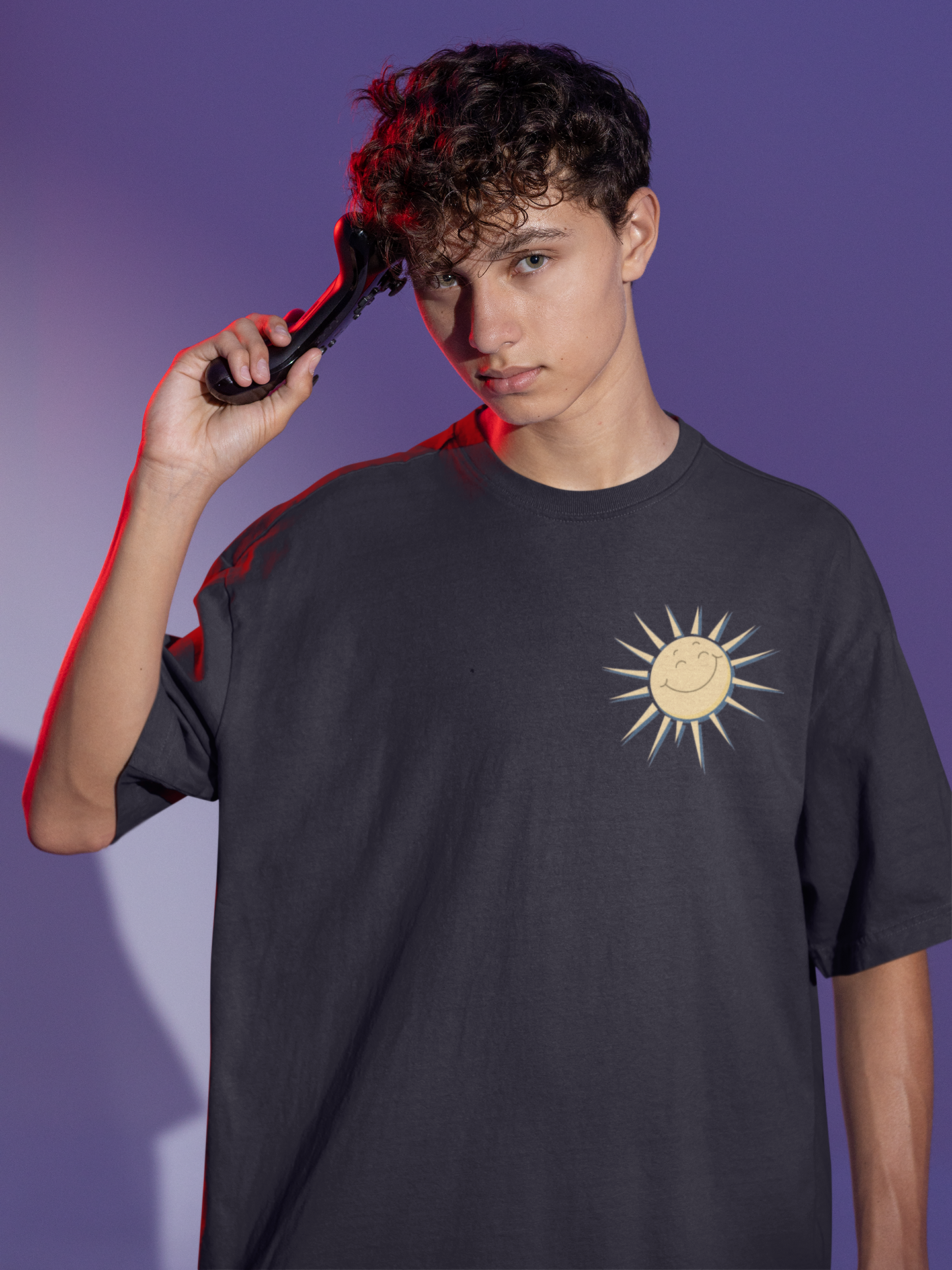 Take it All In Black Oversized Fit Unisex T-Shirt