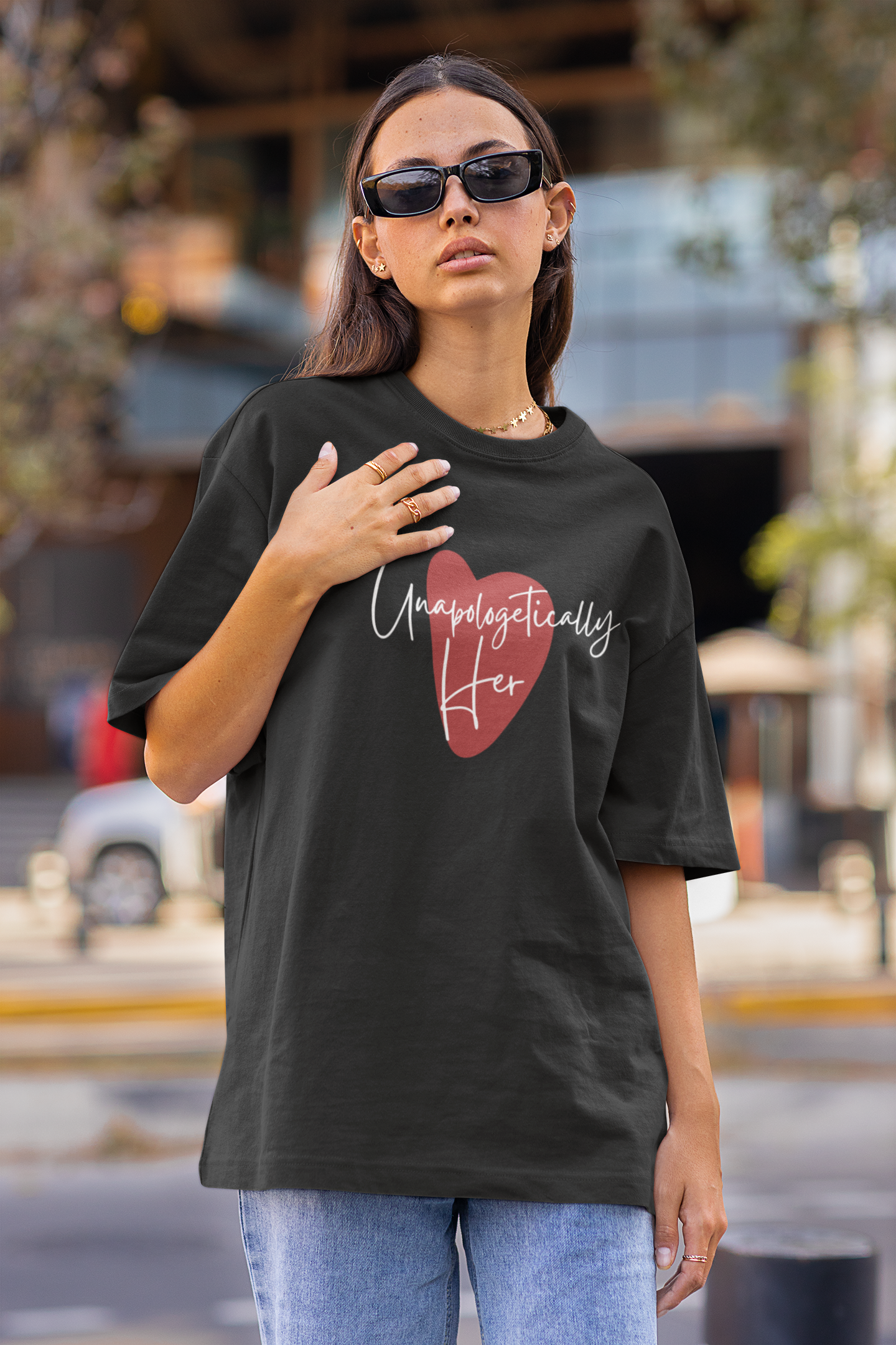 Unapologetically Her Oversized Fit Unisex T-Shirt