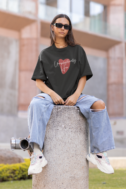 Unapologetically Her Oversized Fit Unisex T-Shirt