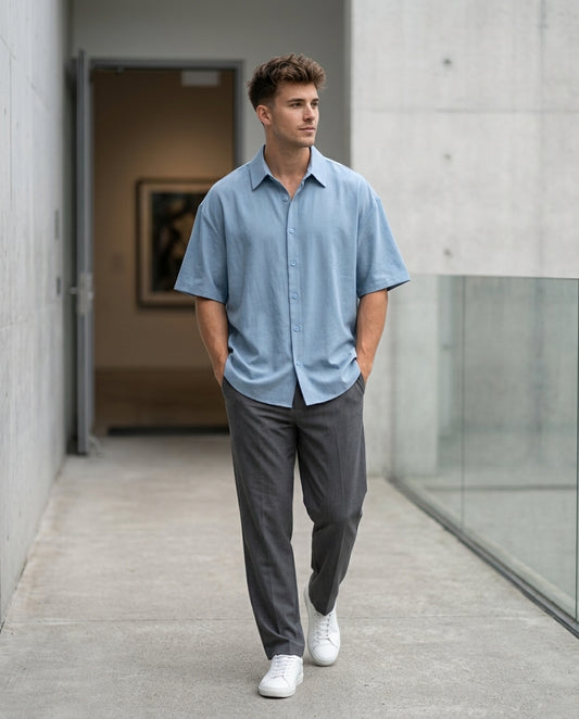 Baby Blue Oversized Shirt