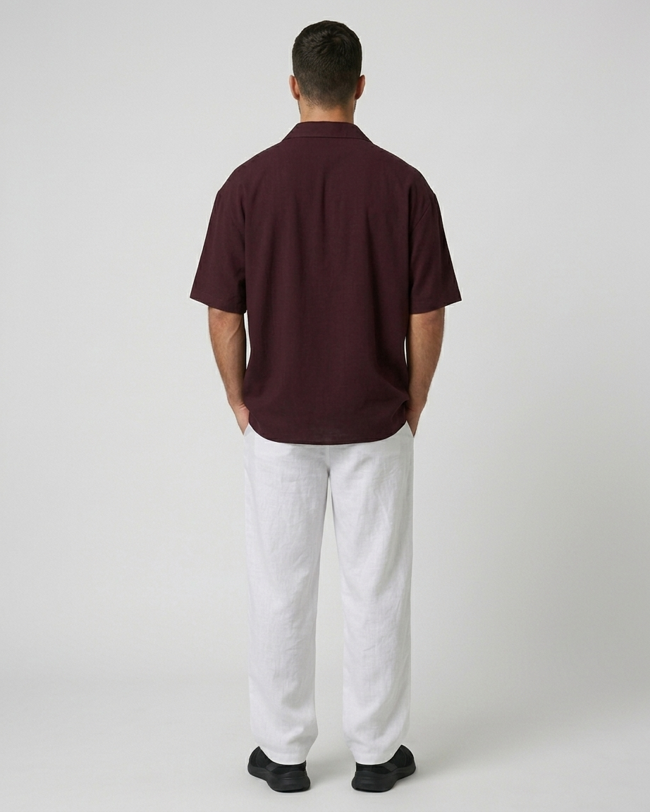 Maroon Oversized Shirt