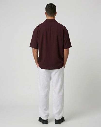 Maroon Oversized Shirt