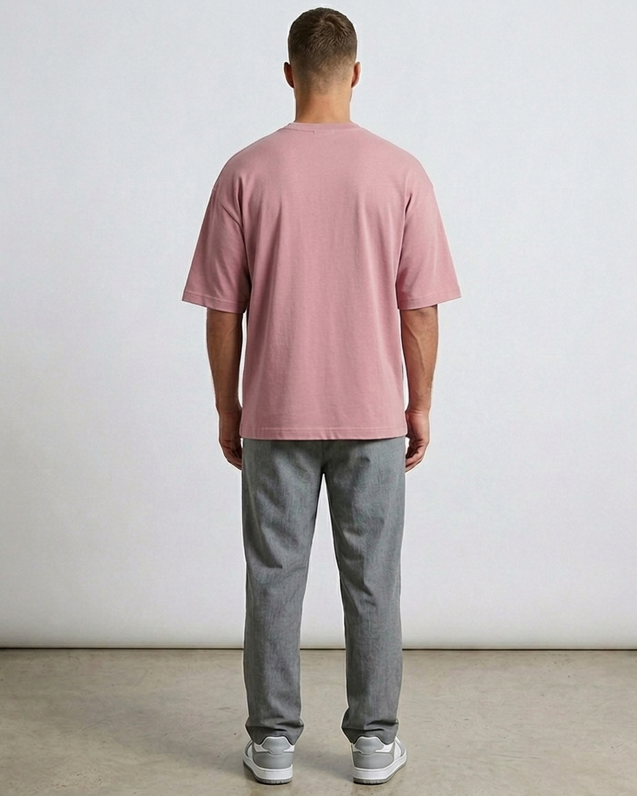 Flamingo Oversized French Terry Cotton T-Shirt