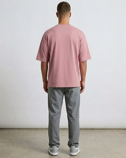 Flamingo Oversized French Terry Cotton T-Shirt