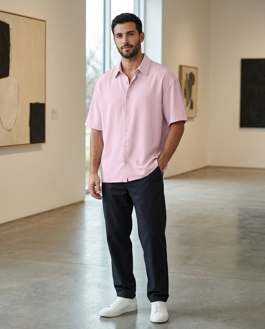 Baby Pink Oversized Shirt
