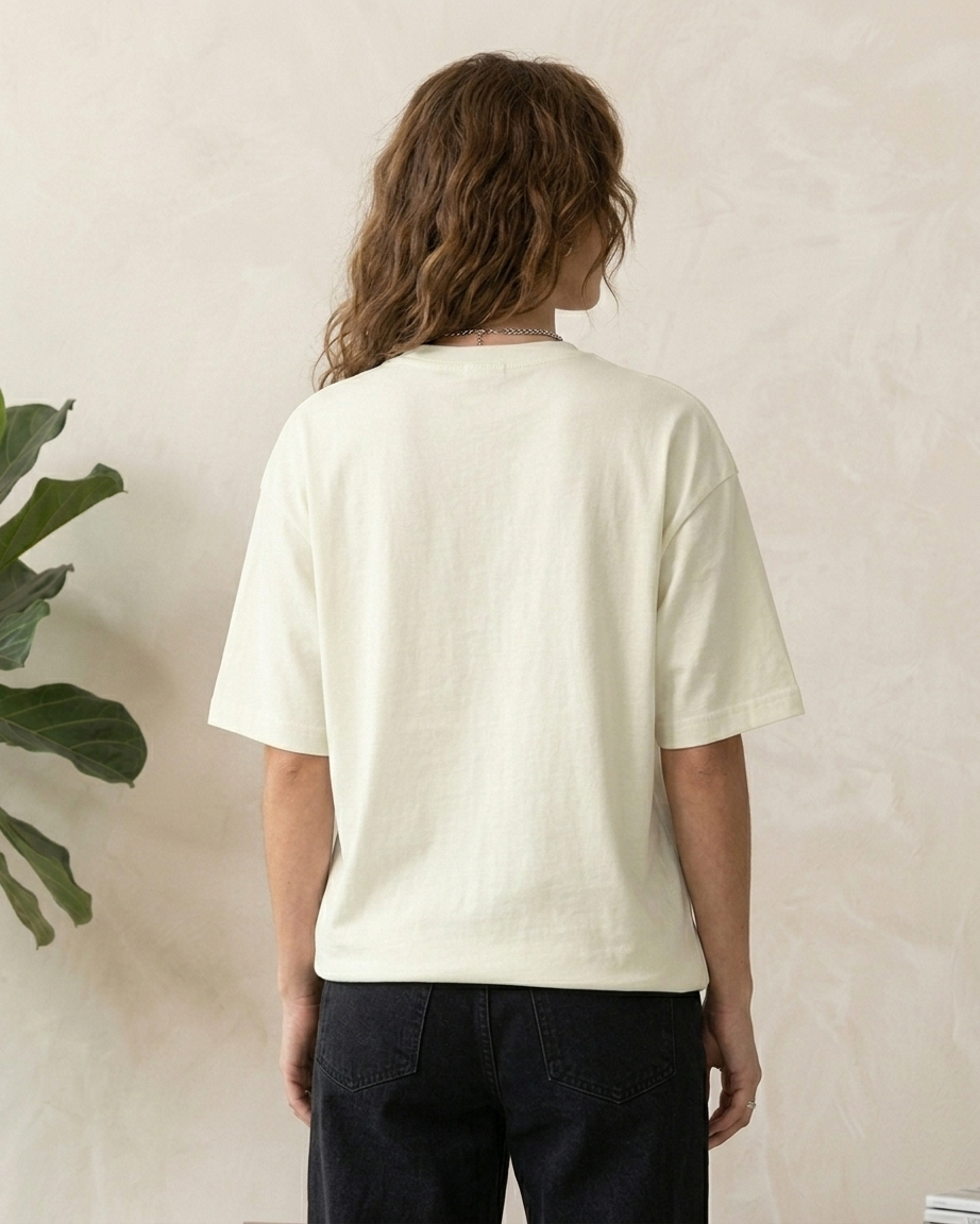 My standards were written by K-Dramas Off White Oversized Fit Unisex T-Shirt