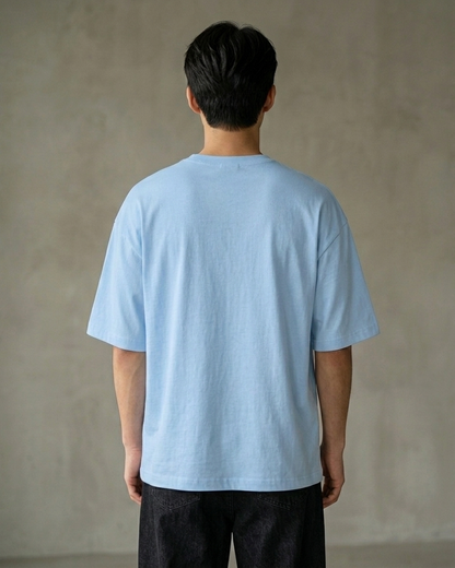 Ottoke Ottoke Baby Blue Oversized Fit Unisex T-Shirt