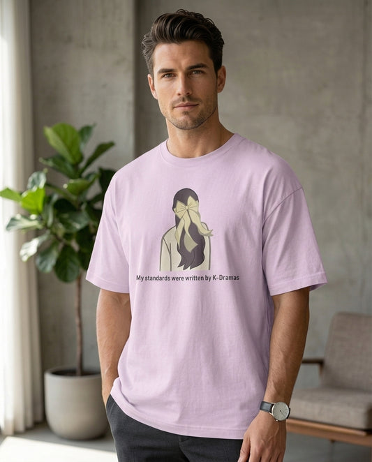 My Standards were written by K-Dramas Baby Pink Oversized Fit Unisex T-Shirt