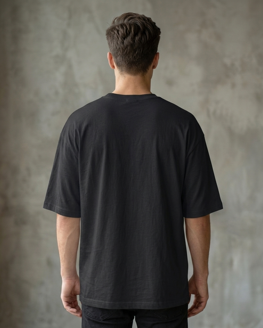 Best Bro Black Oversized Fit Unisex T-Shirt