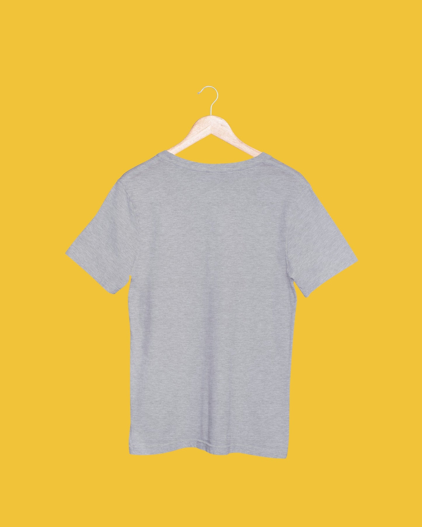 Mind Tab Grey Melange Oversized Fit Unisex T-Shirt