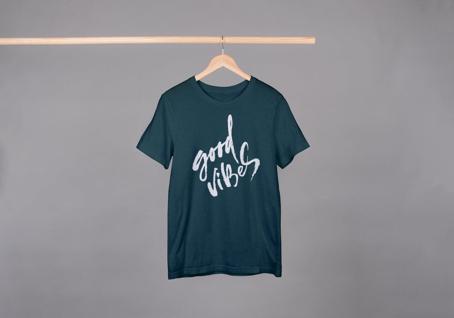 Good Vibes Petrol Blue Oversized Fit Unisex T-Shirt