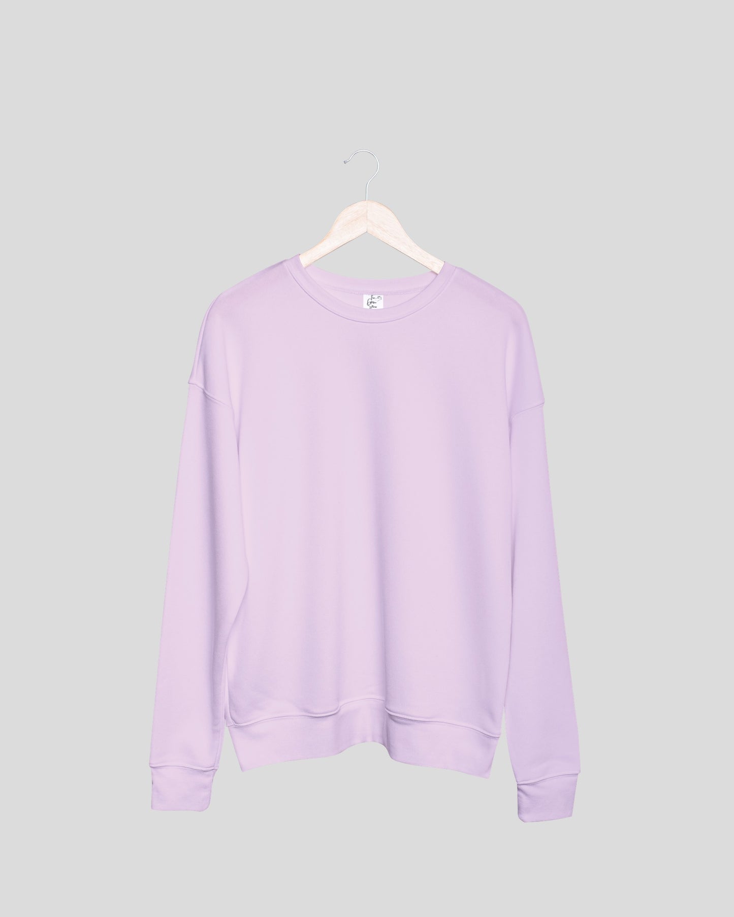 Light Pink Solid Unisex Sweatshirt