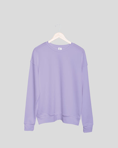 Lavender Solid Unisex Sweatshirt