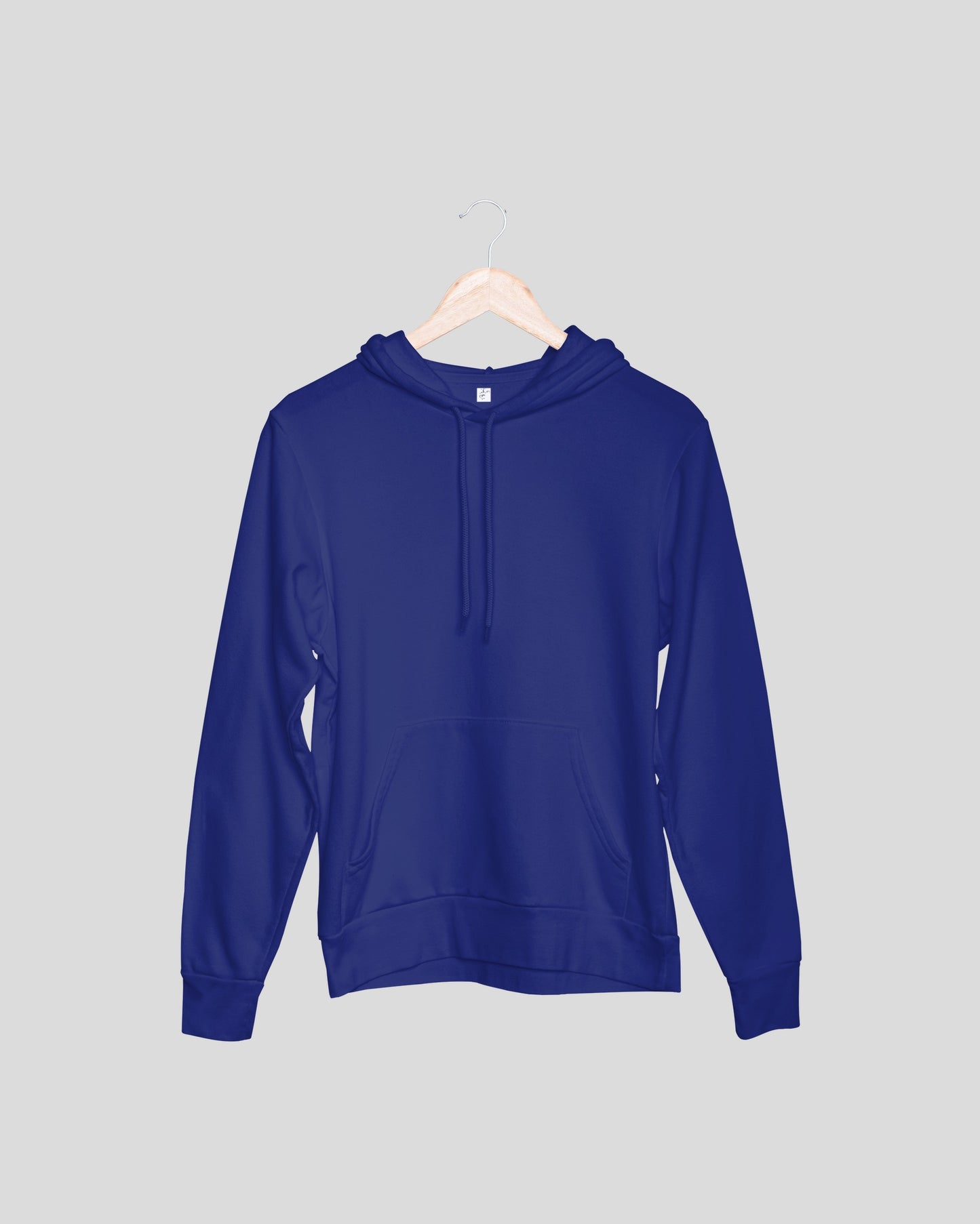 Royal Blue Solid Unisex Hooded Sweatshirt