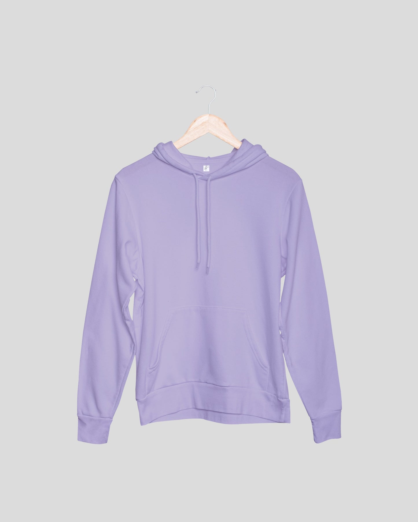 Lavender Solid Unisex Hooded Sweatshirt