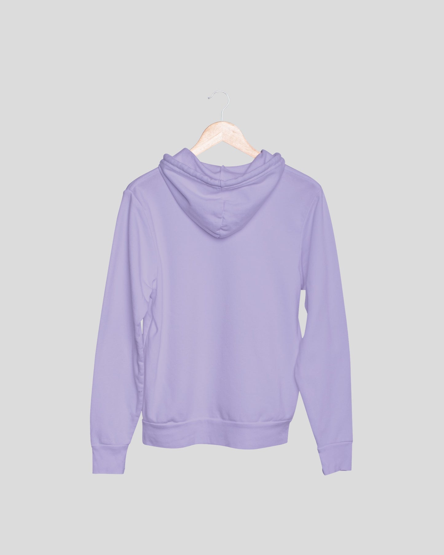 Lavender Solid Unisex Hooded Sweatshirt