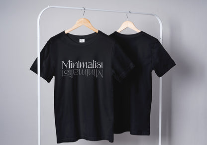 Minimalist Black Oversized Fit Unisex T-Shirt