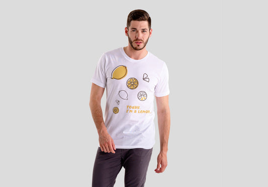 I’m Lemon White Regular Fit Men’s T-Shirt