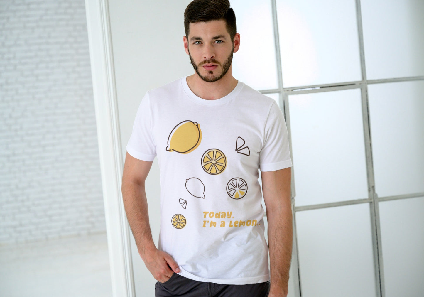 I’m Lemon White Regular Fit Men’s T-Shirt