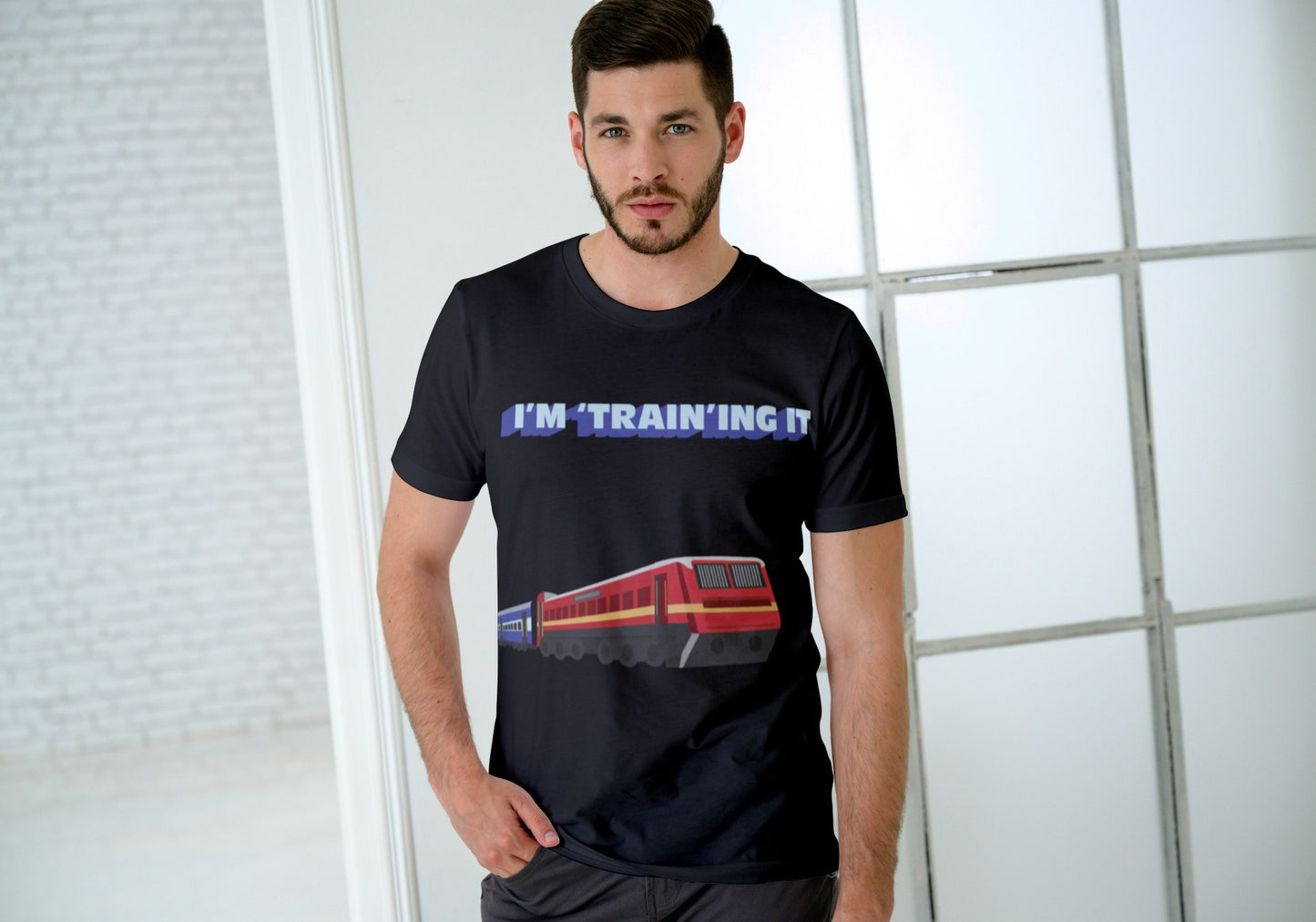 I’m Training It Black Regular Fit Men’s T-Shirt