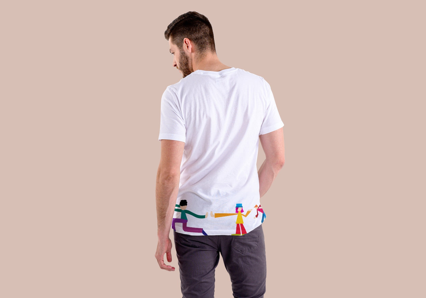 Space/Phase White Regular Fit Men’s T-Shirt