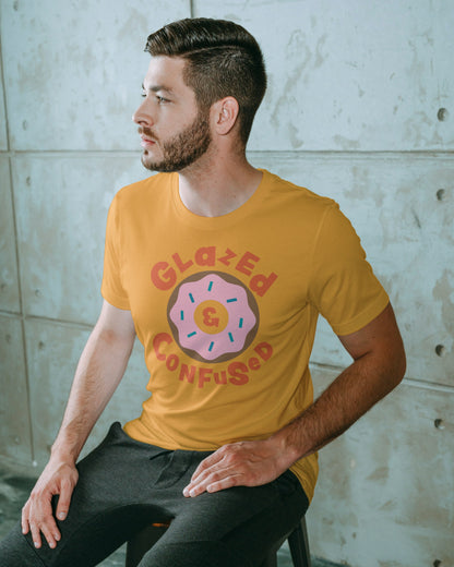 Donut Golden Yellow Regular Fit Men’s T-Shirt